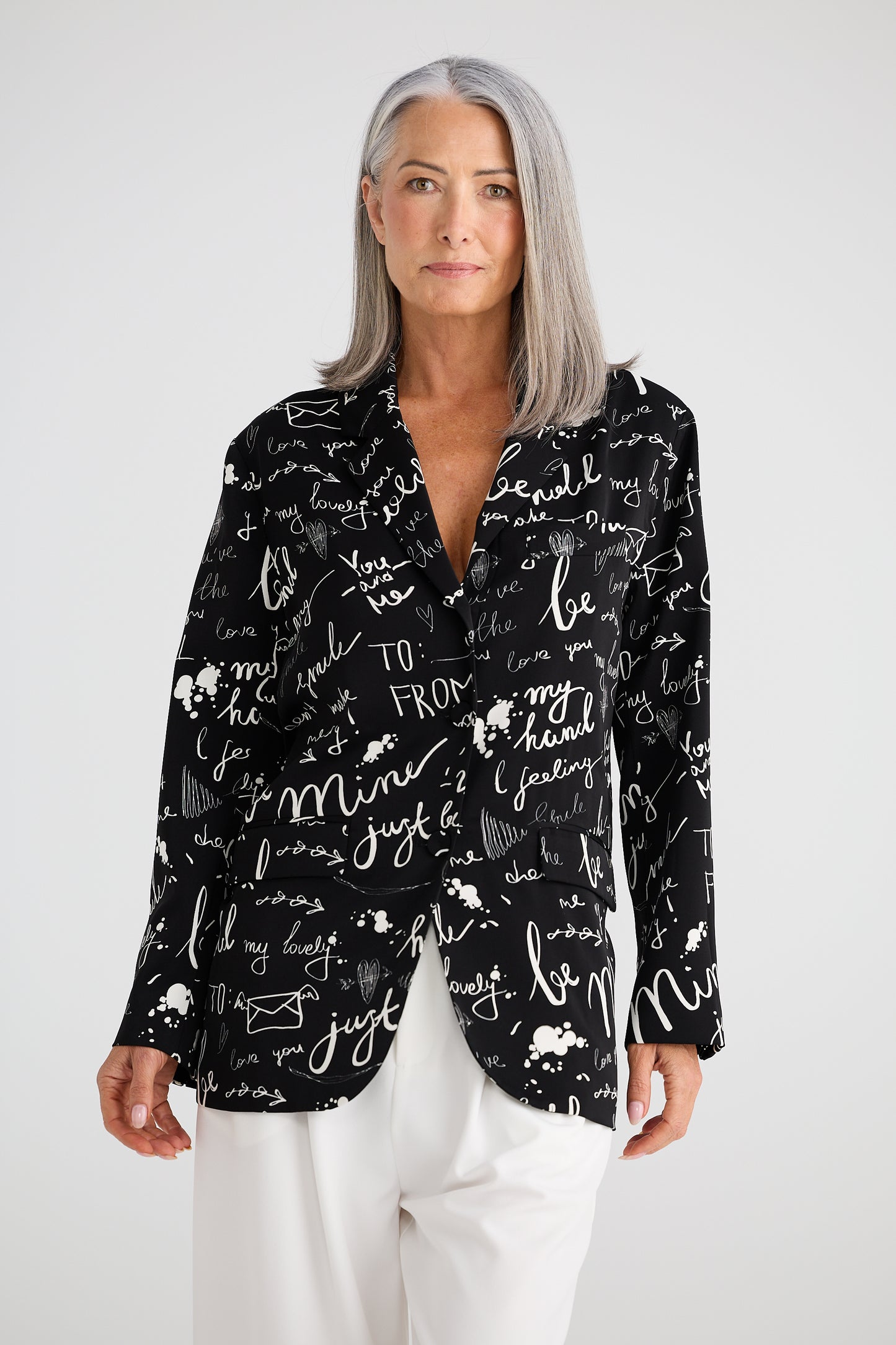 ASTRID BLAZER AMOUR PRINT