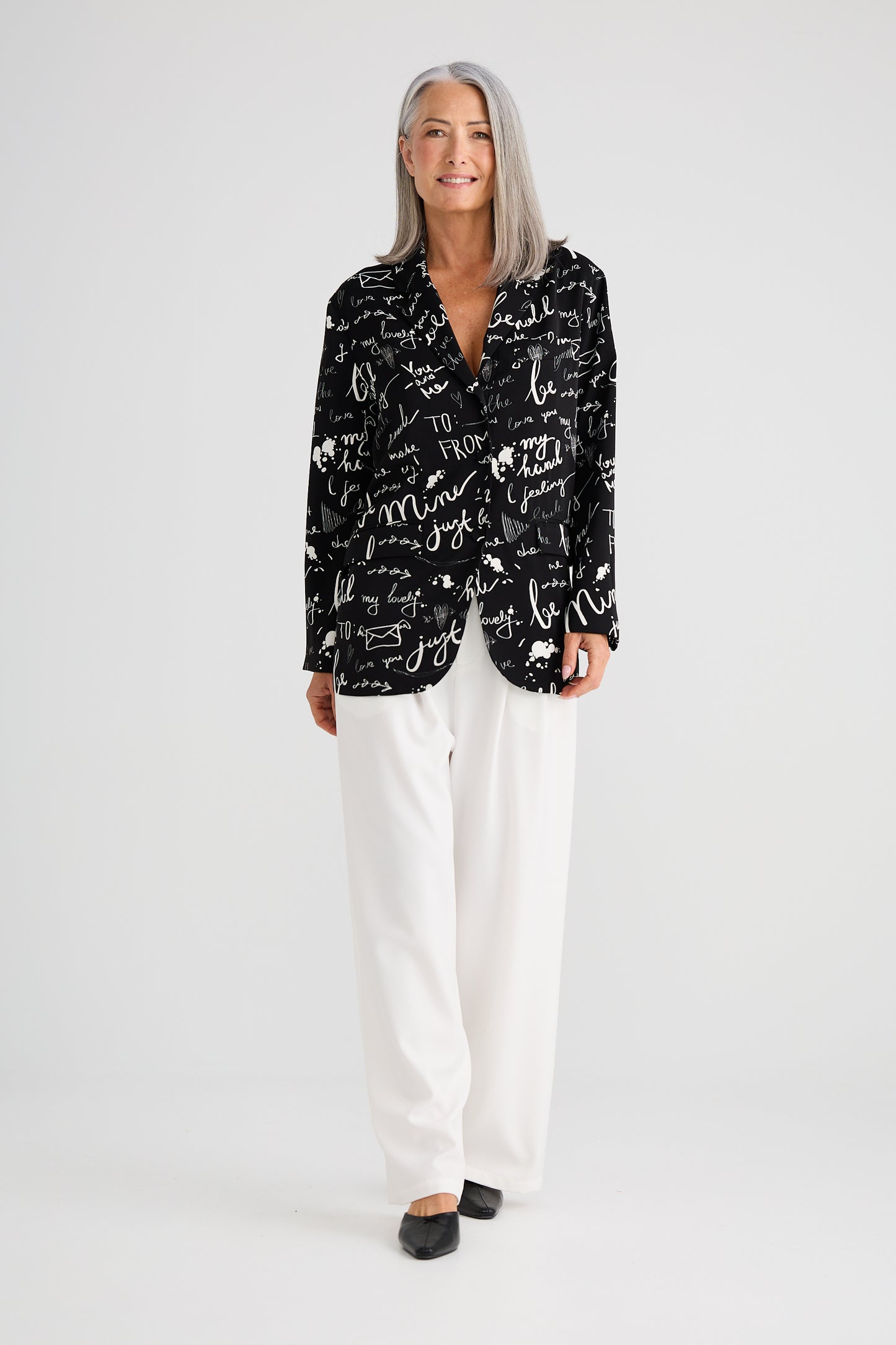 ASTRID BLAZER AMOUR PRINT