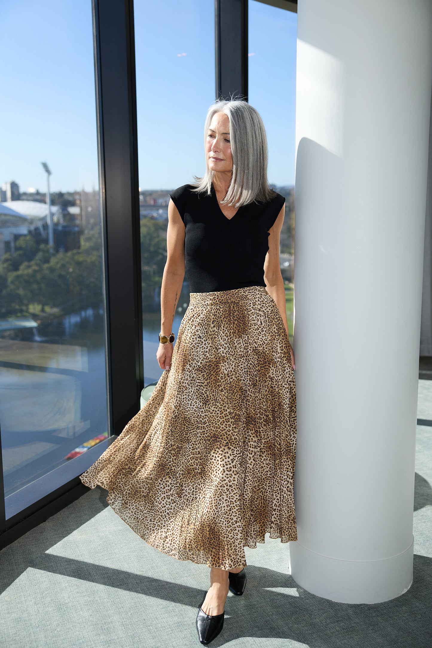 ALIAS PLEATED SKIRT