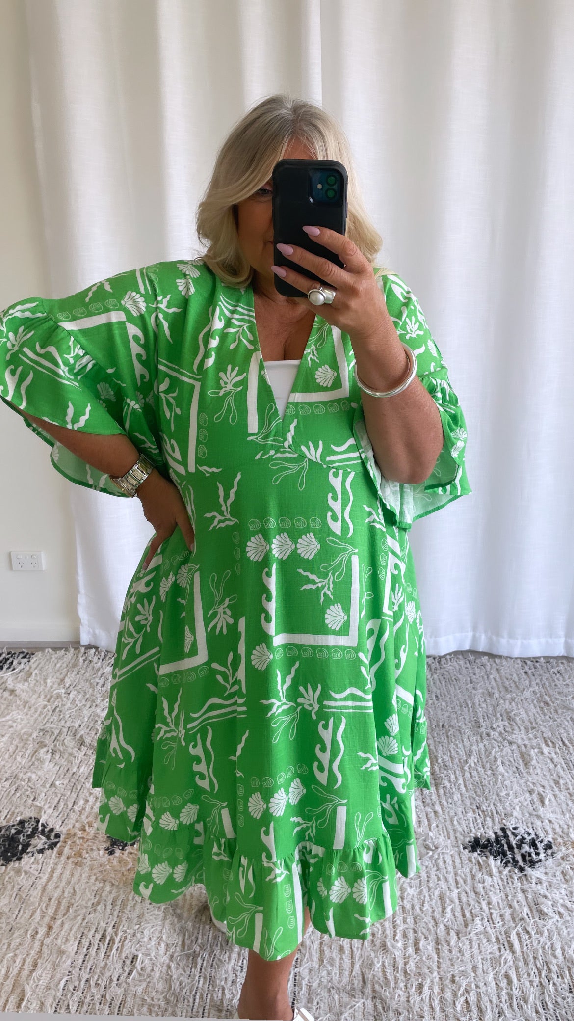 Solana Green Dress