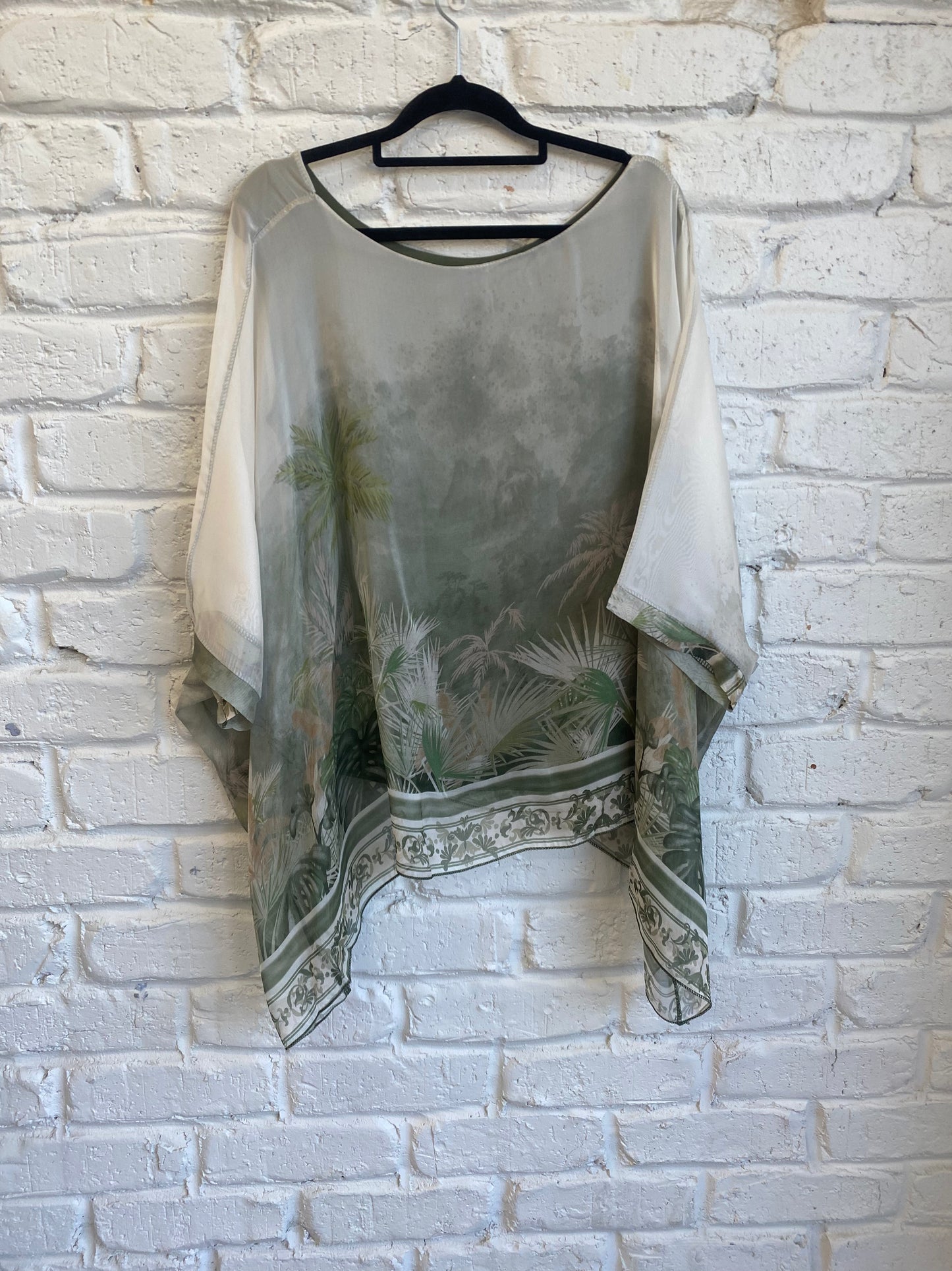 BOARD PRINT SILK KAFTAN