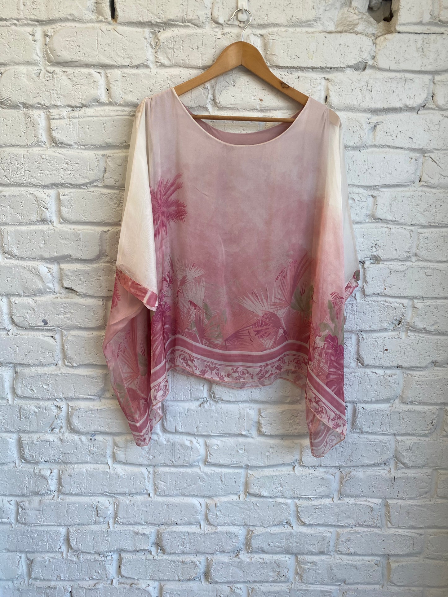 BOARD PRINT SILK KAFTAN