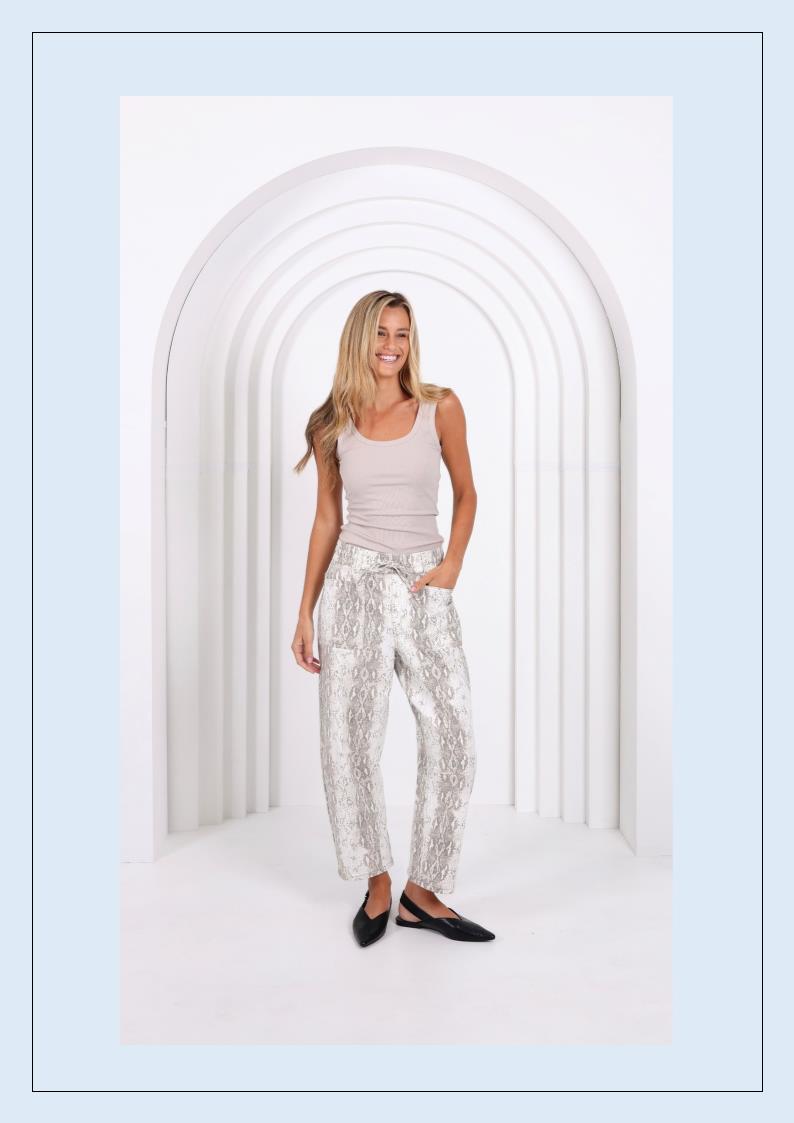 SNAKE LEO BARREL JEANS