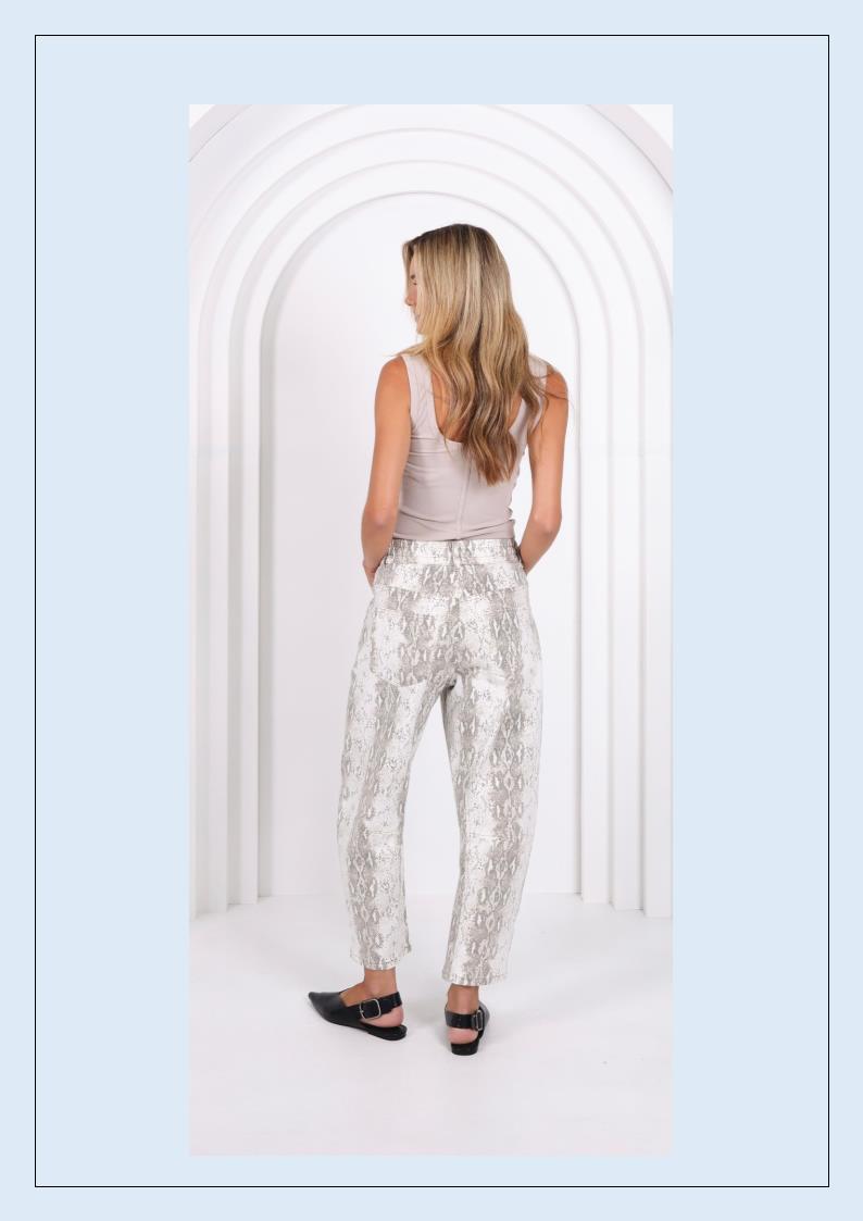 SNAKE LEO BARREL JEANS