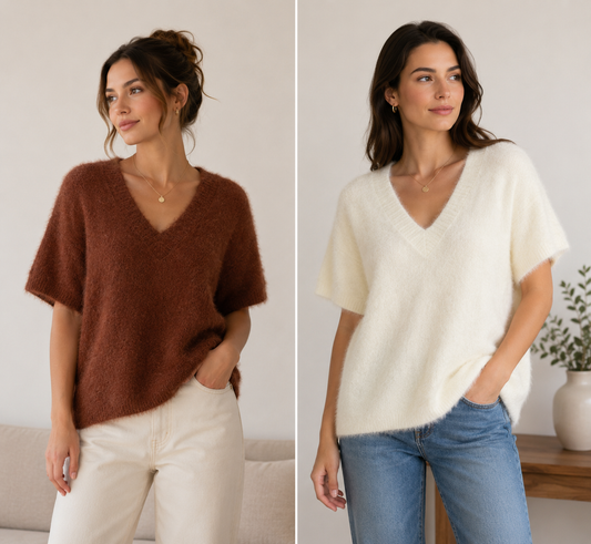 FOREVER V-NECK KNIT