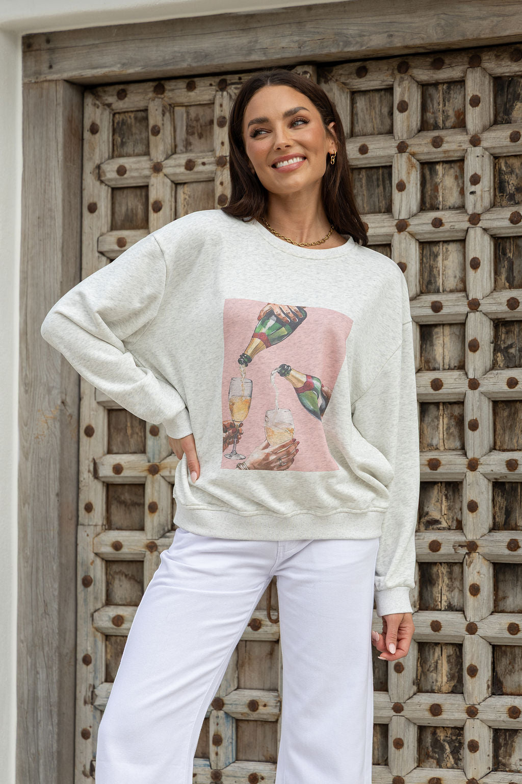 POUR THE CHAMPAGNE JUMPER