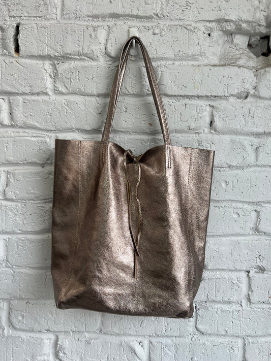 LUNA LEATHER SHOPPER BAG