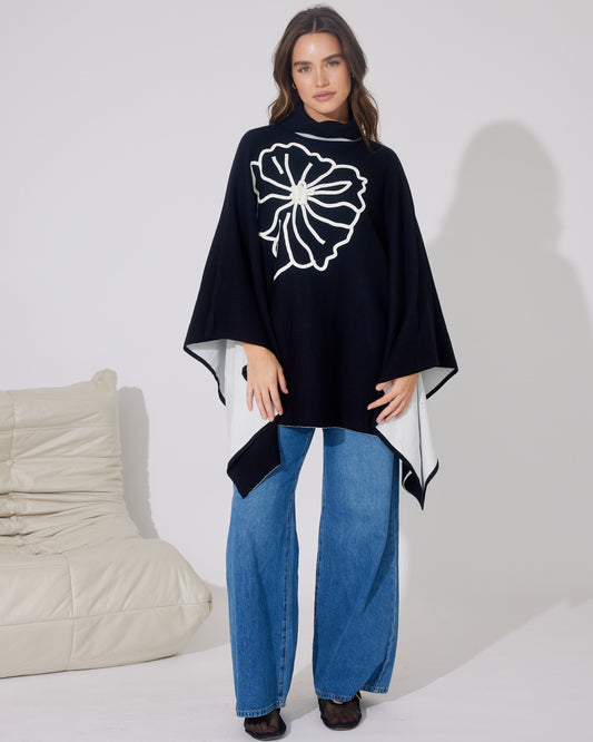 FIORE PONCHO