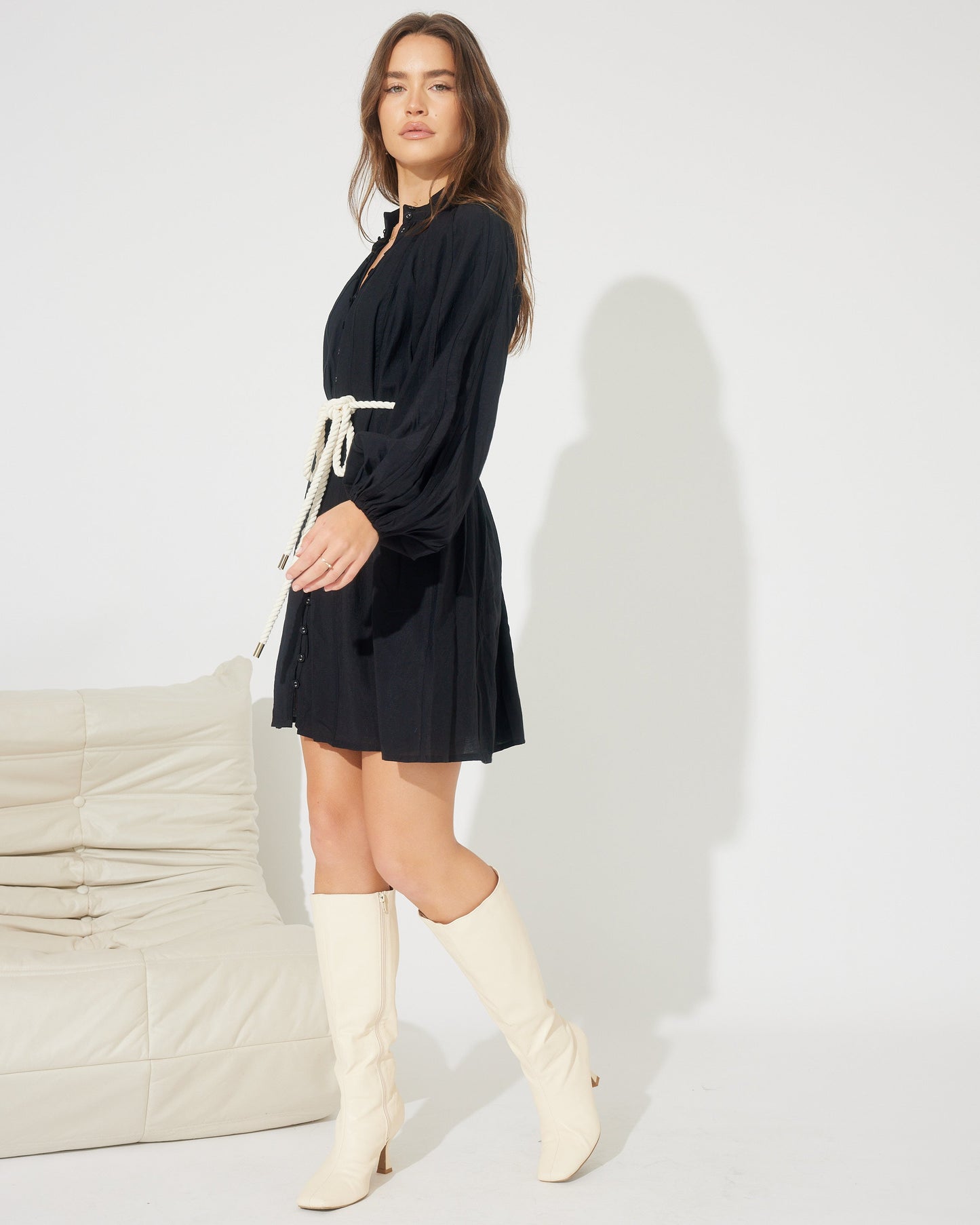 AMINA SMOCK DRESS