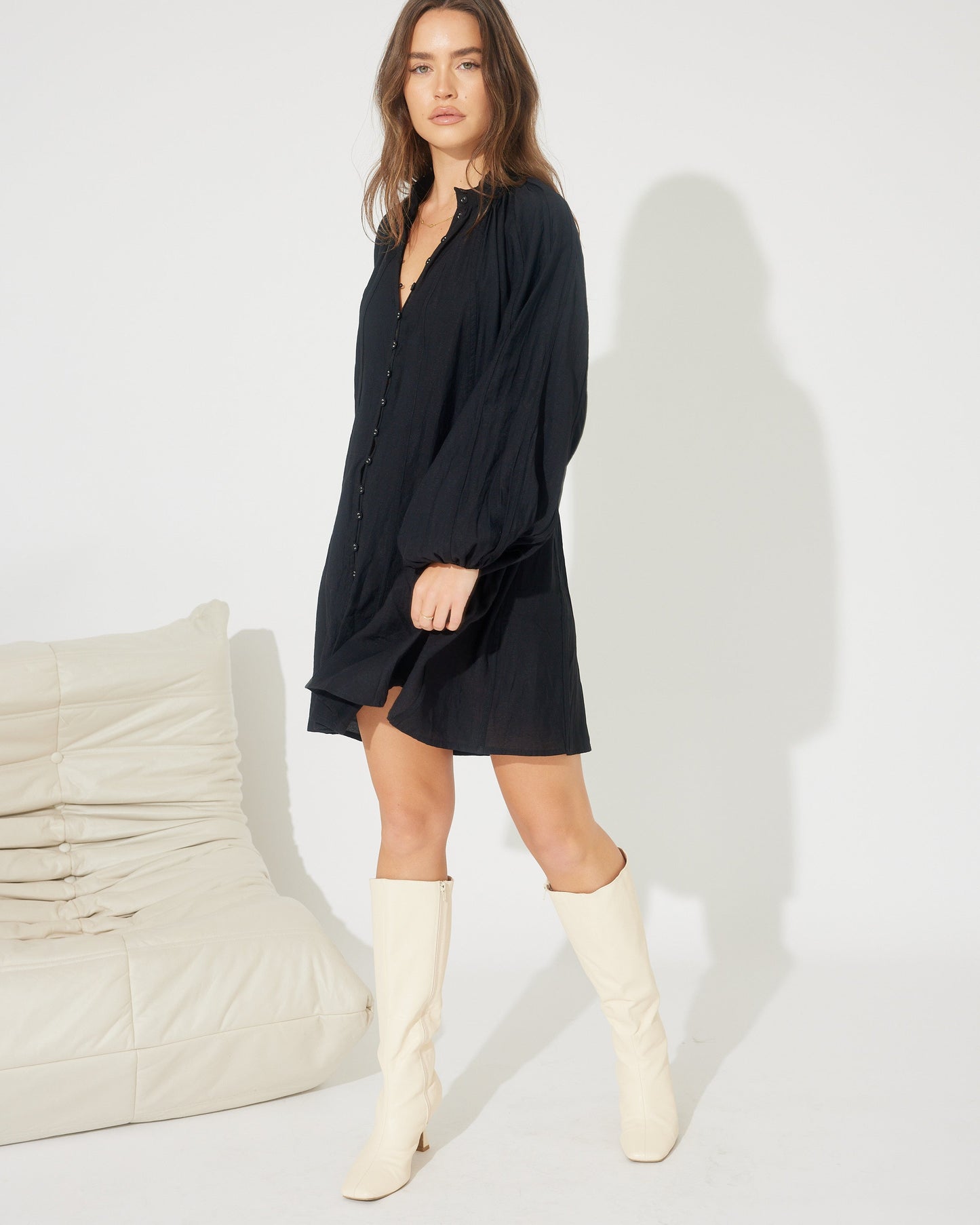 AMINA SMOCK DRESS