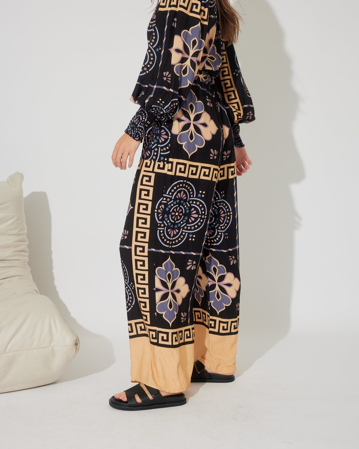 AMINA TILE PRINT JUMPSUIT