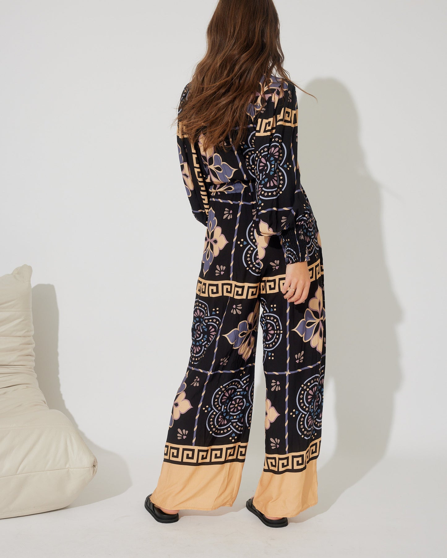 AMINA TILE PRINT JUMPSUIT