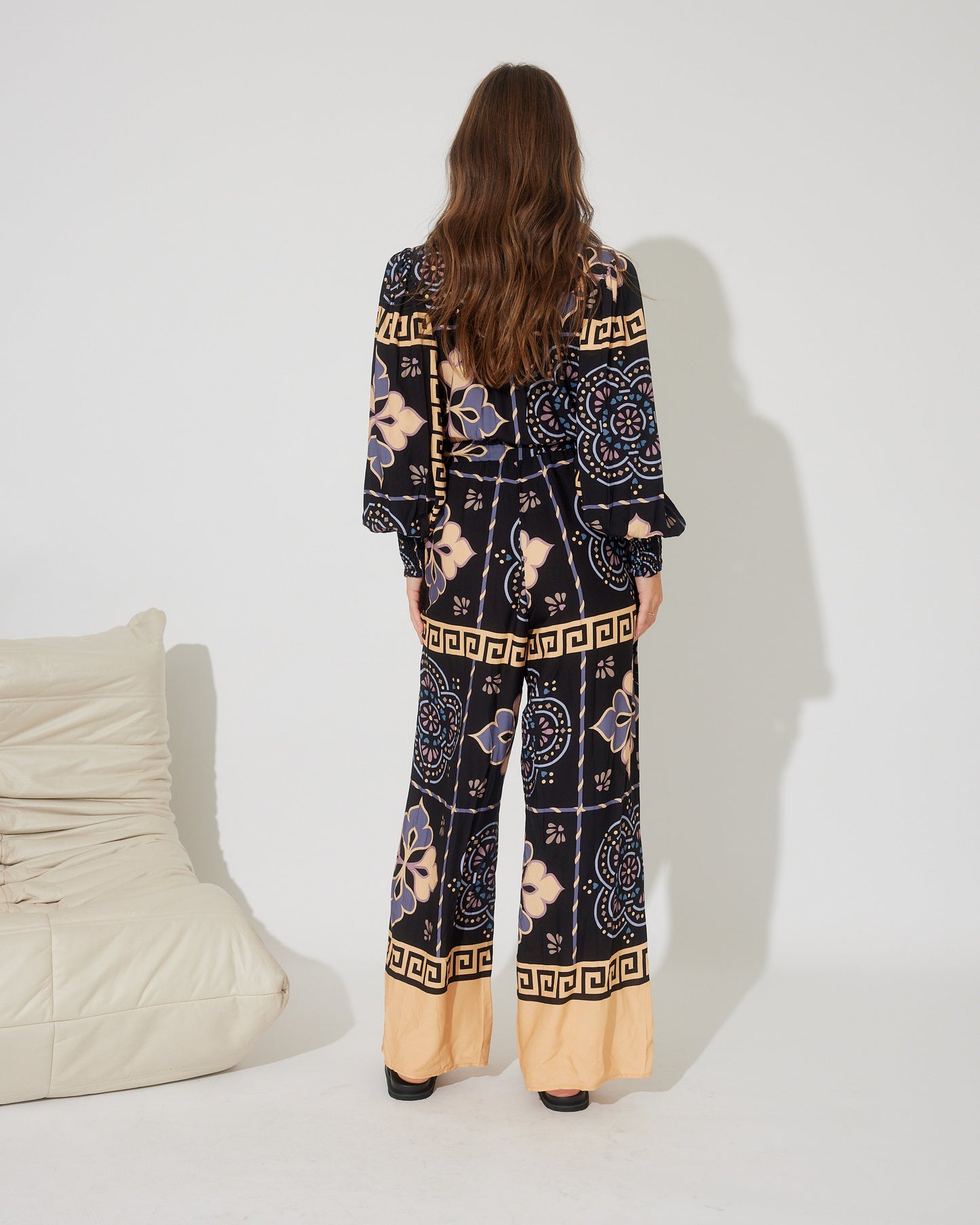 AMINA TILE PRINT JUMPSUIT