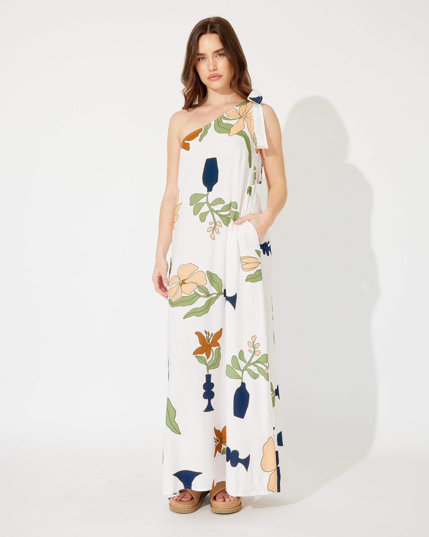 KADO ONE SHOULDER MAXI