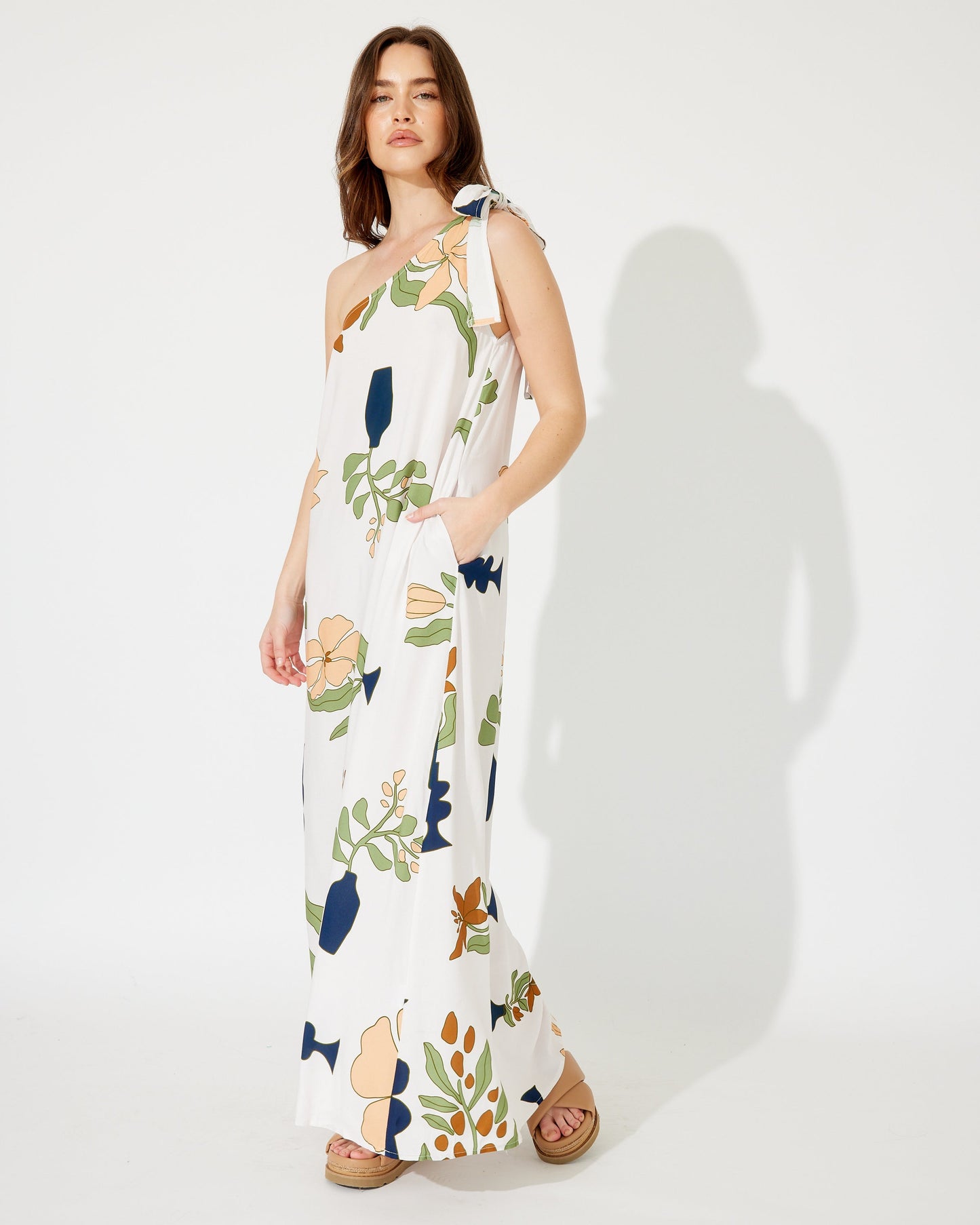 KADO ONE SHOULDER MAXI