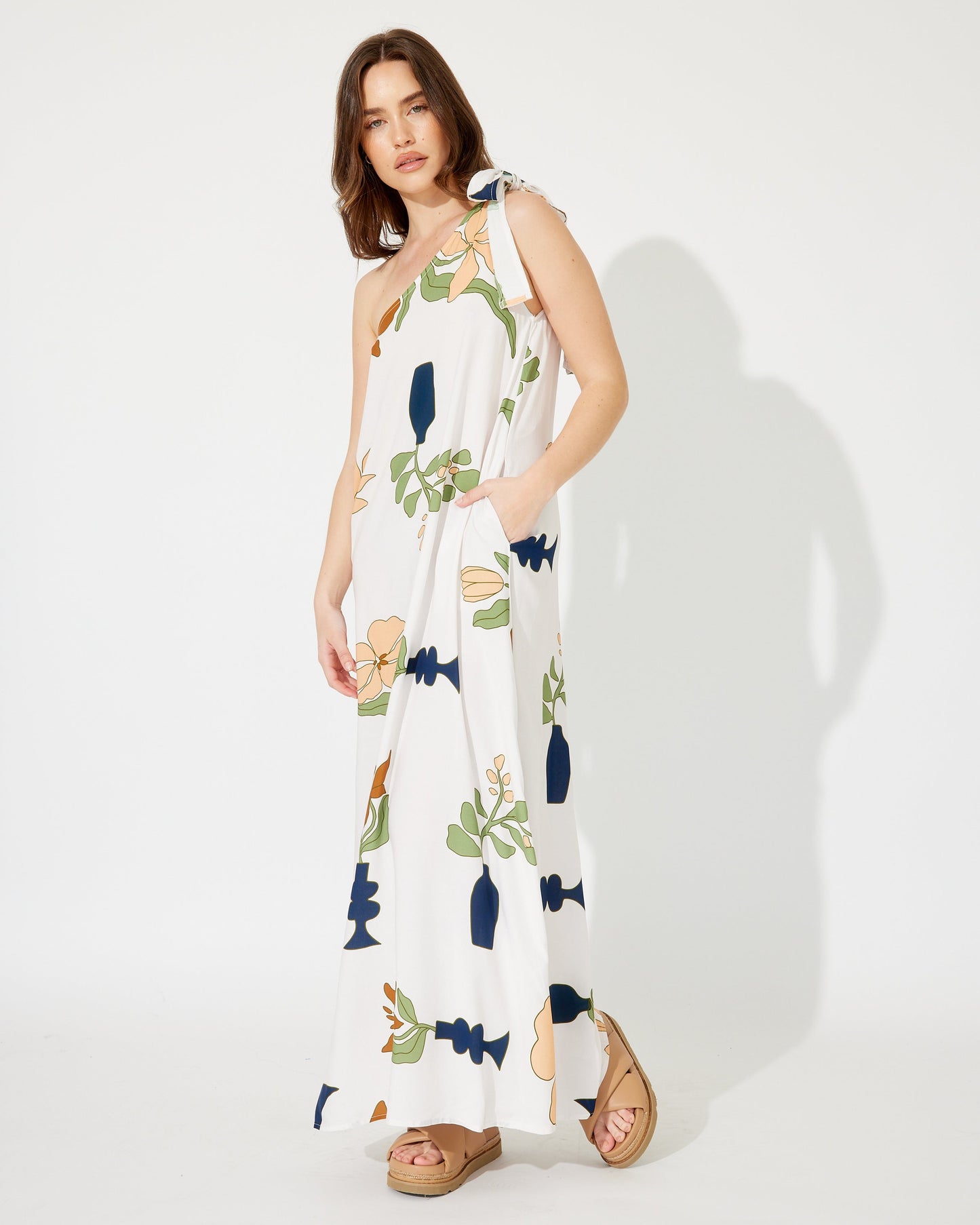 KADO ONE SHOULDER MAXI