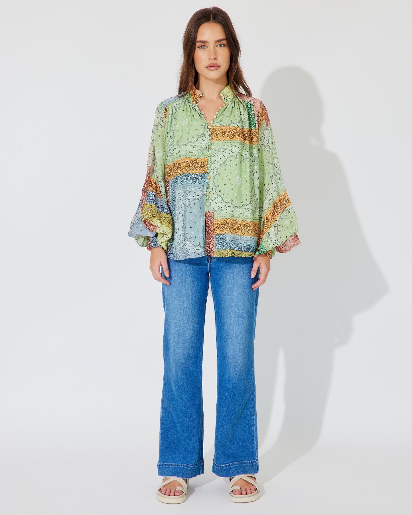 MINT PATCH DREAMS BLOUSE