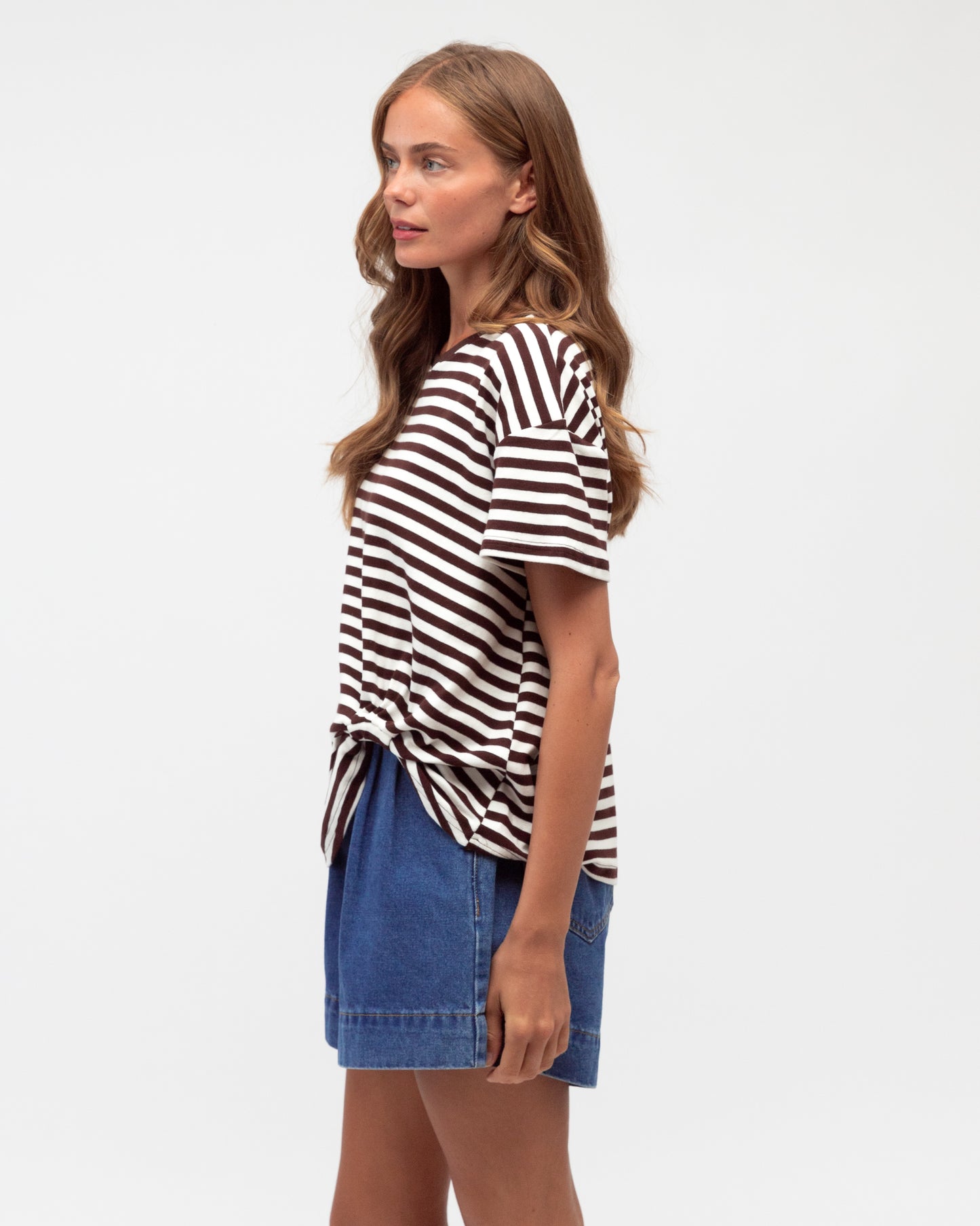 EASY TUCK STRIPE TEE