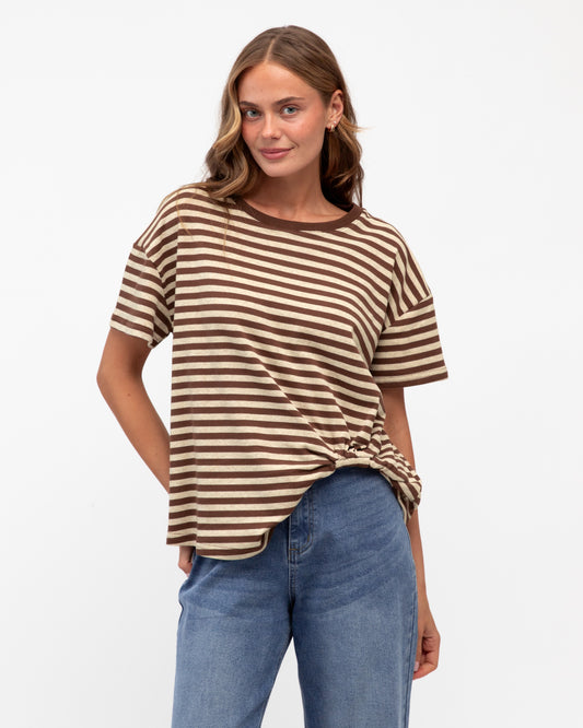 EAST TUCK TEE STRIPE