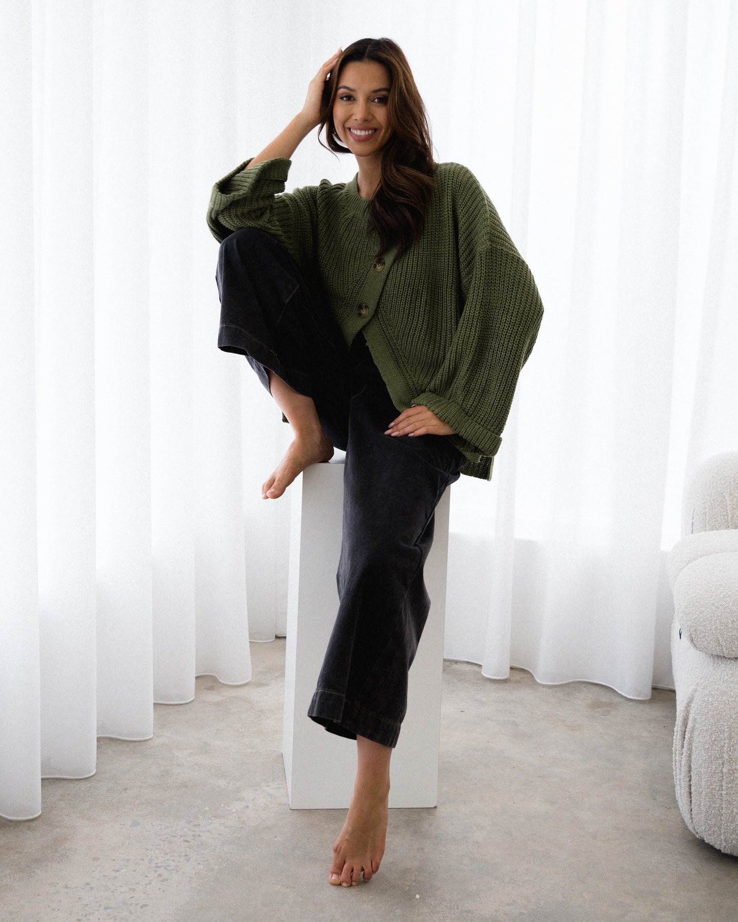 PONCHO KNIT