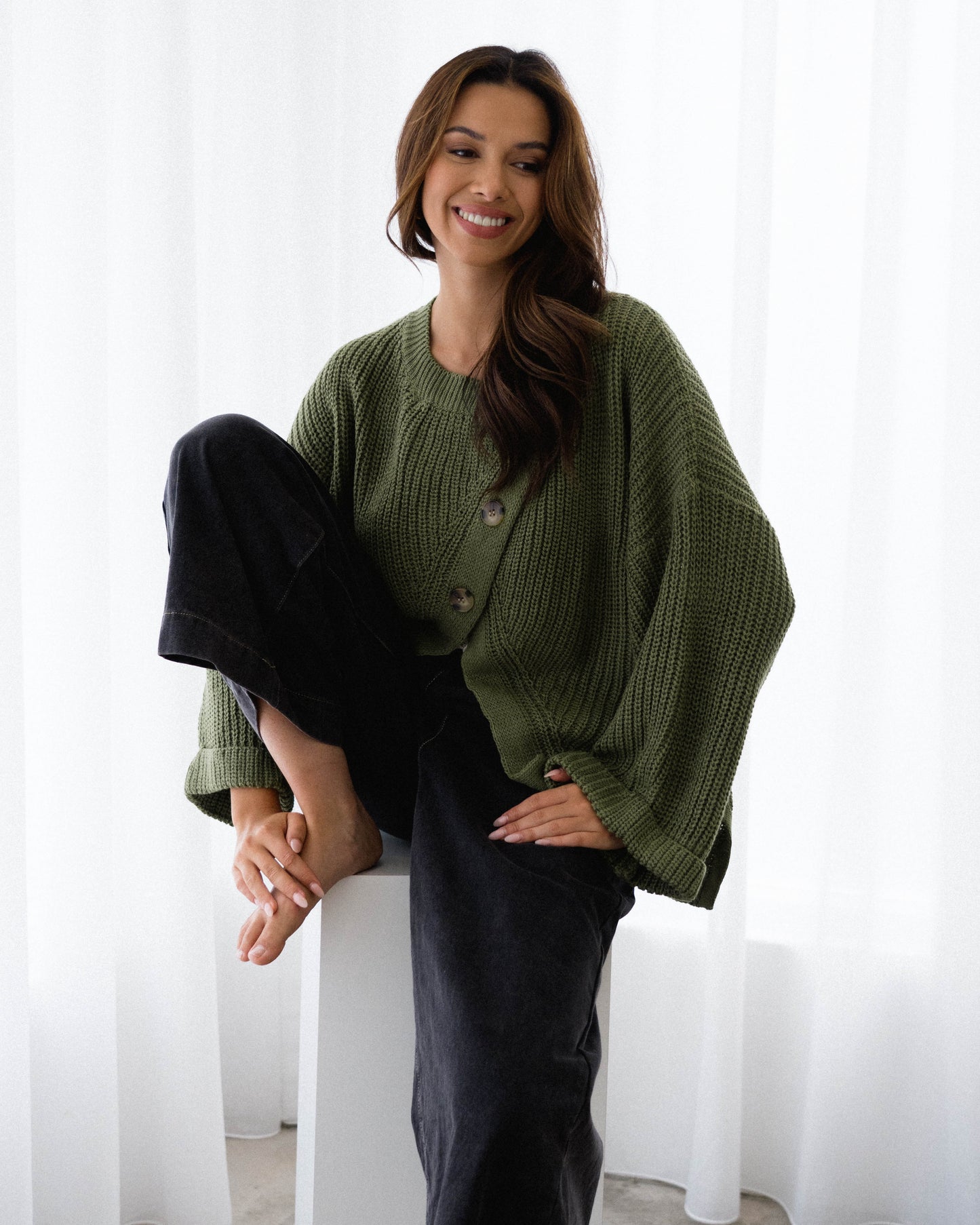 PONCHO KNIT