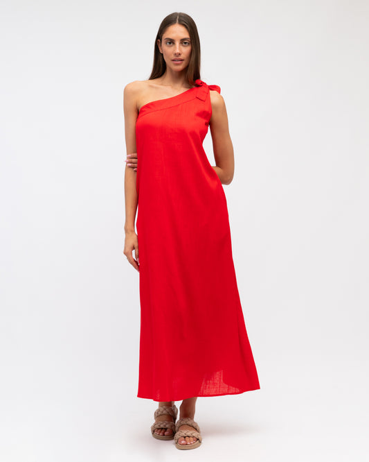 TIA ONE SHOULDER DRESS