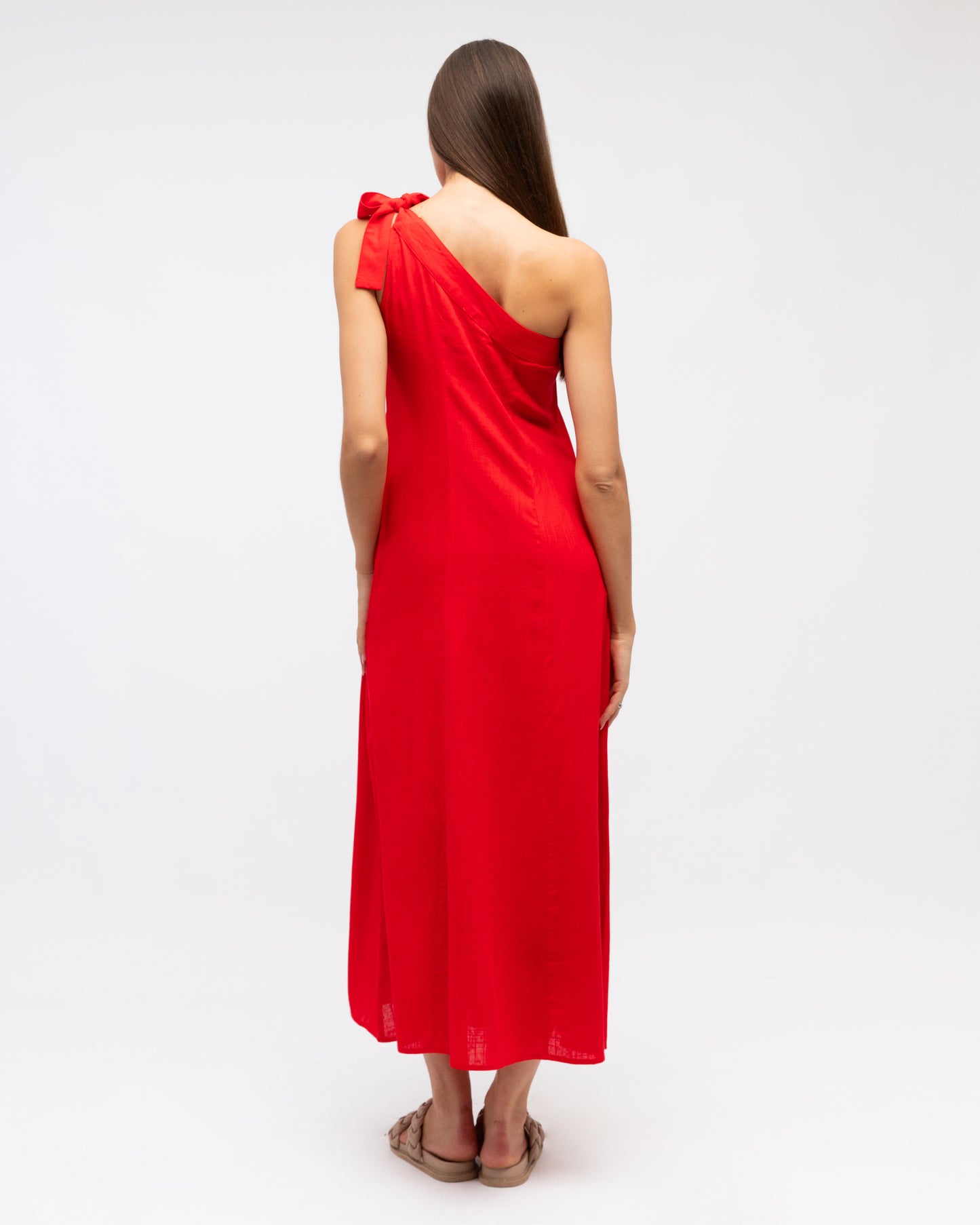 TIA ONE SHOULDER DRESS
