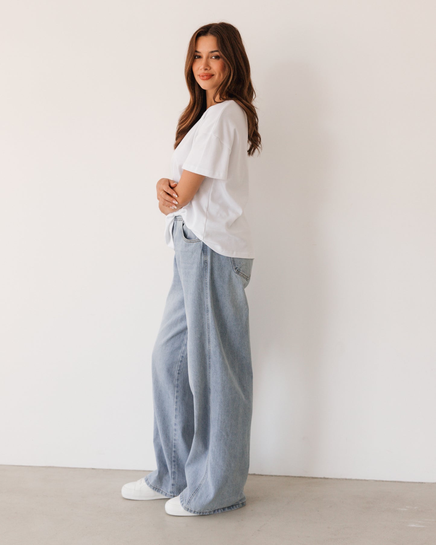 TIE WAIST DENIM PANT