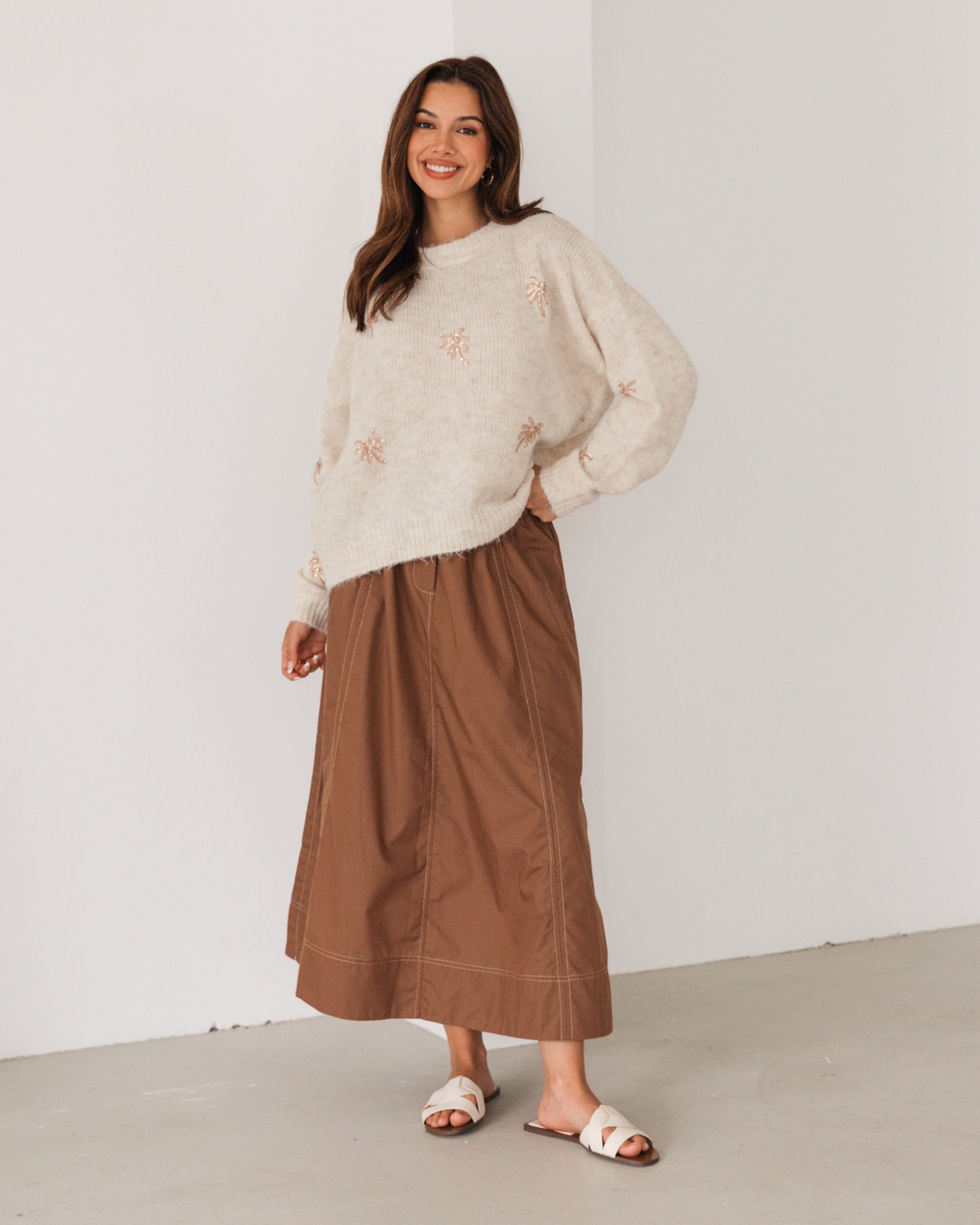 PALM KNIT JUMPER