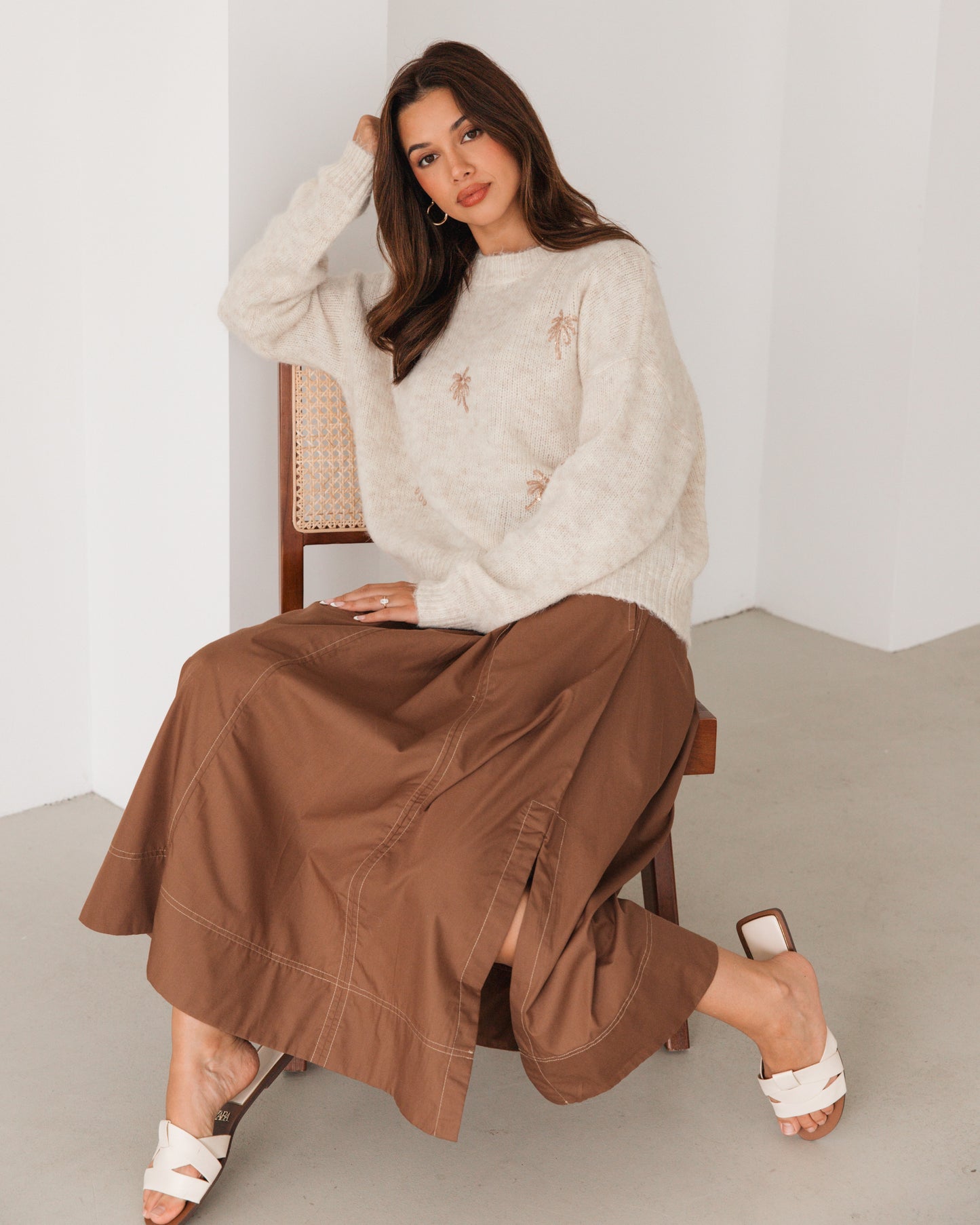 PALM KNIT JUMPER