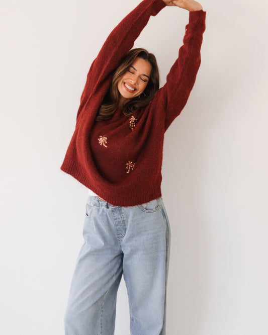 PALM KNIT JUMPER