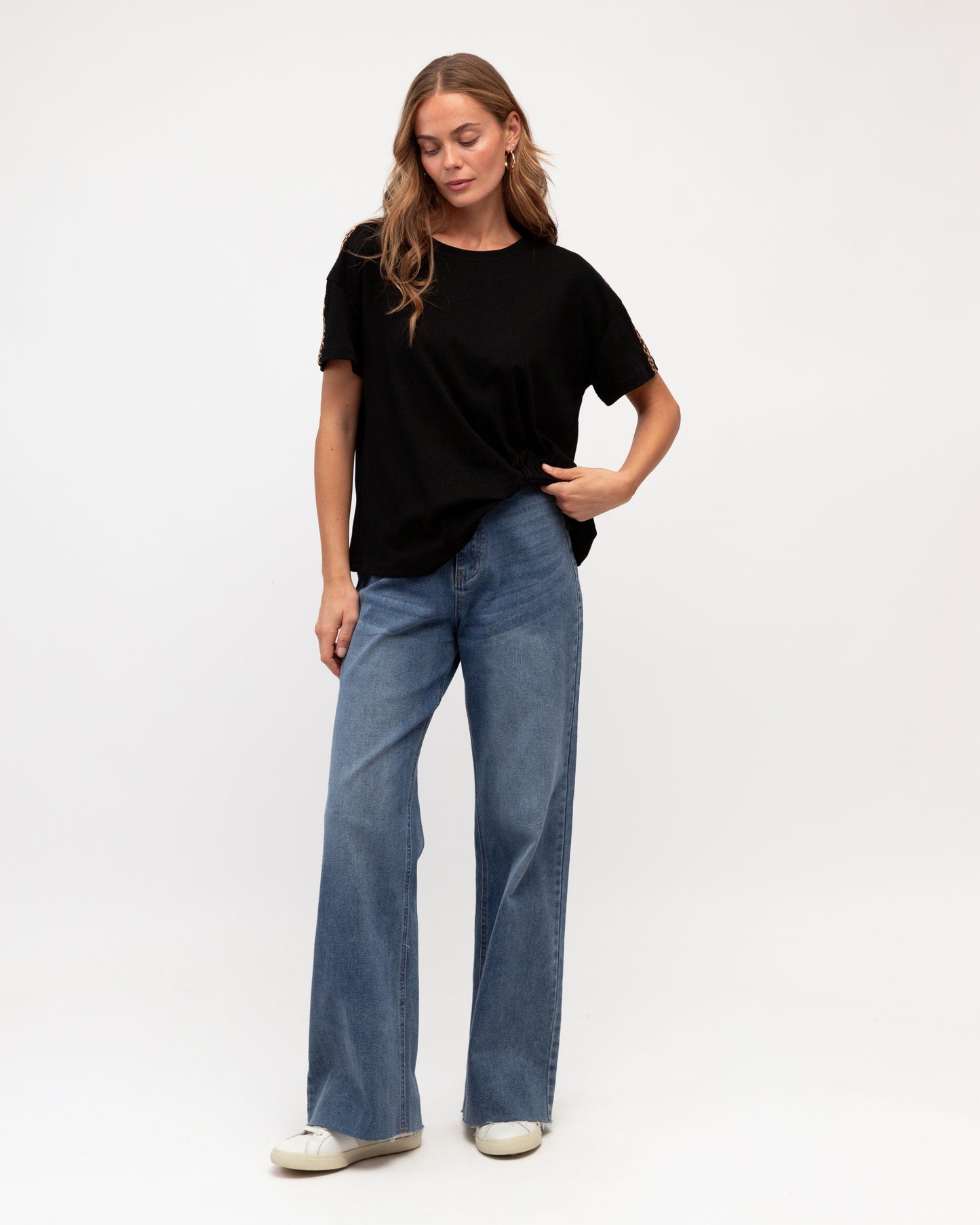 LEOPARD TRIM EASY TUCK