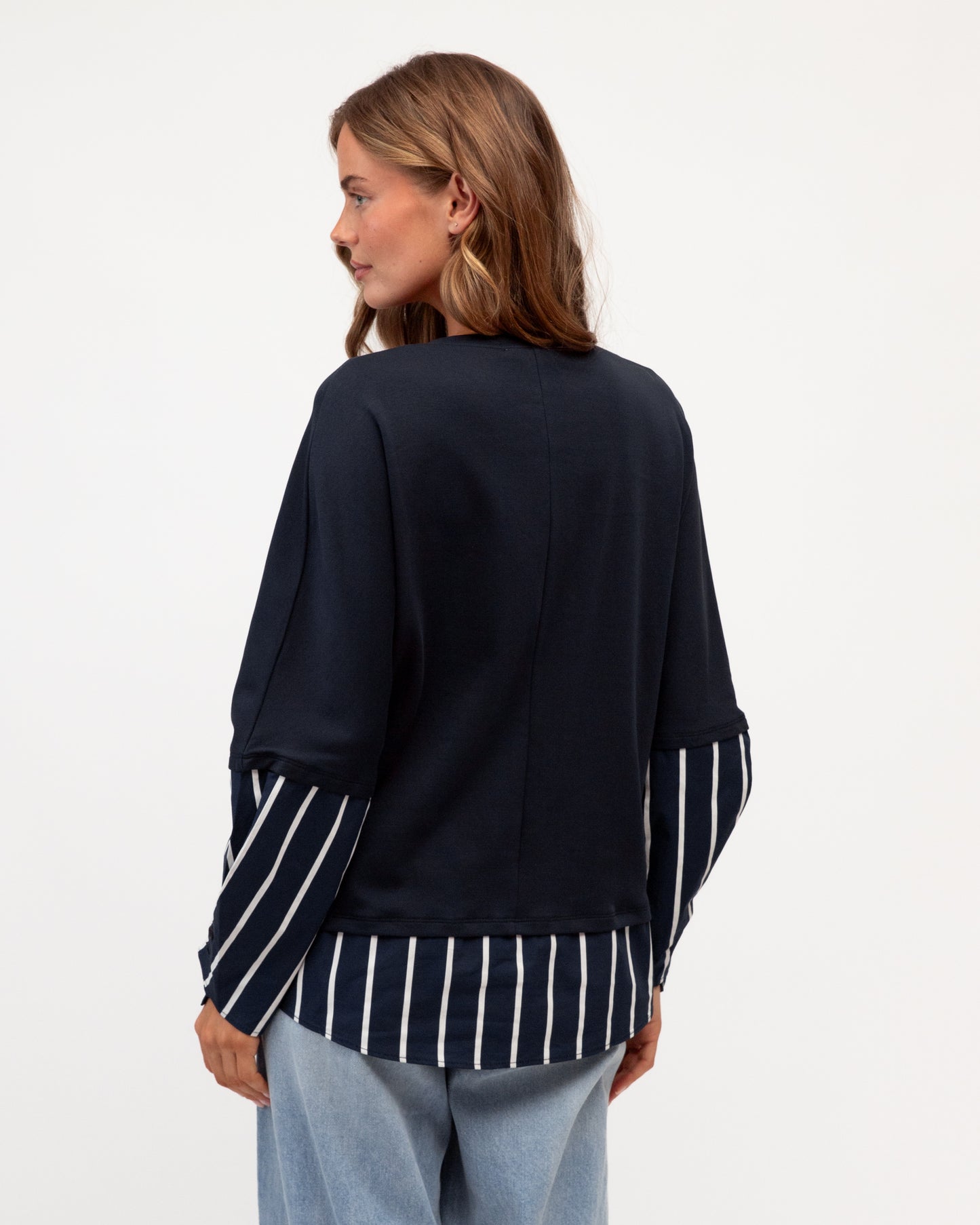 LAYERED TEE STRIPED SHIRT