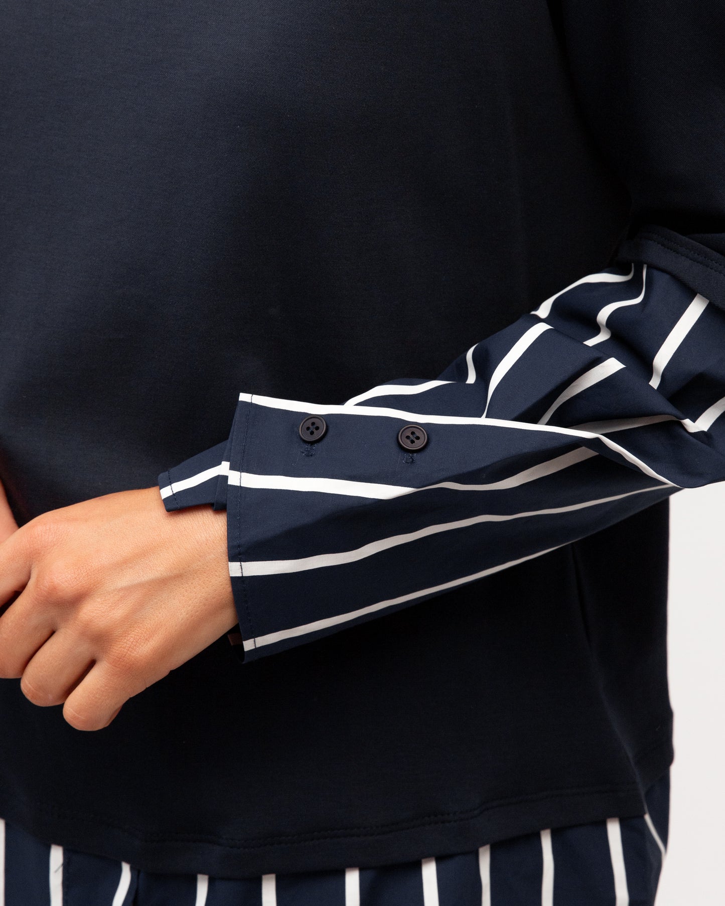 LAYERED TEE STRIPED SHIRT