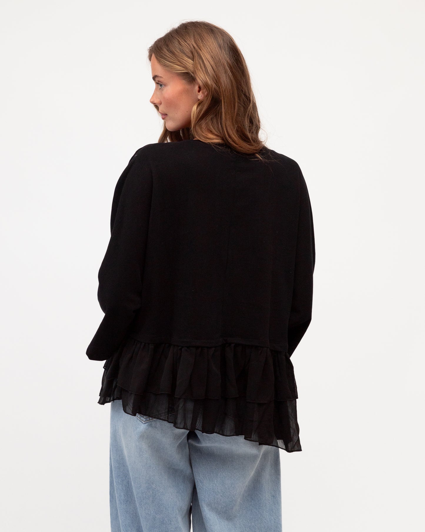 FRANCIS FRILLED HEM TEE