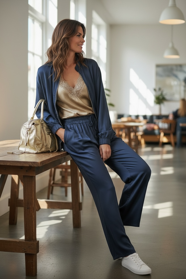 SARA SILK BOMBER