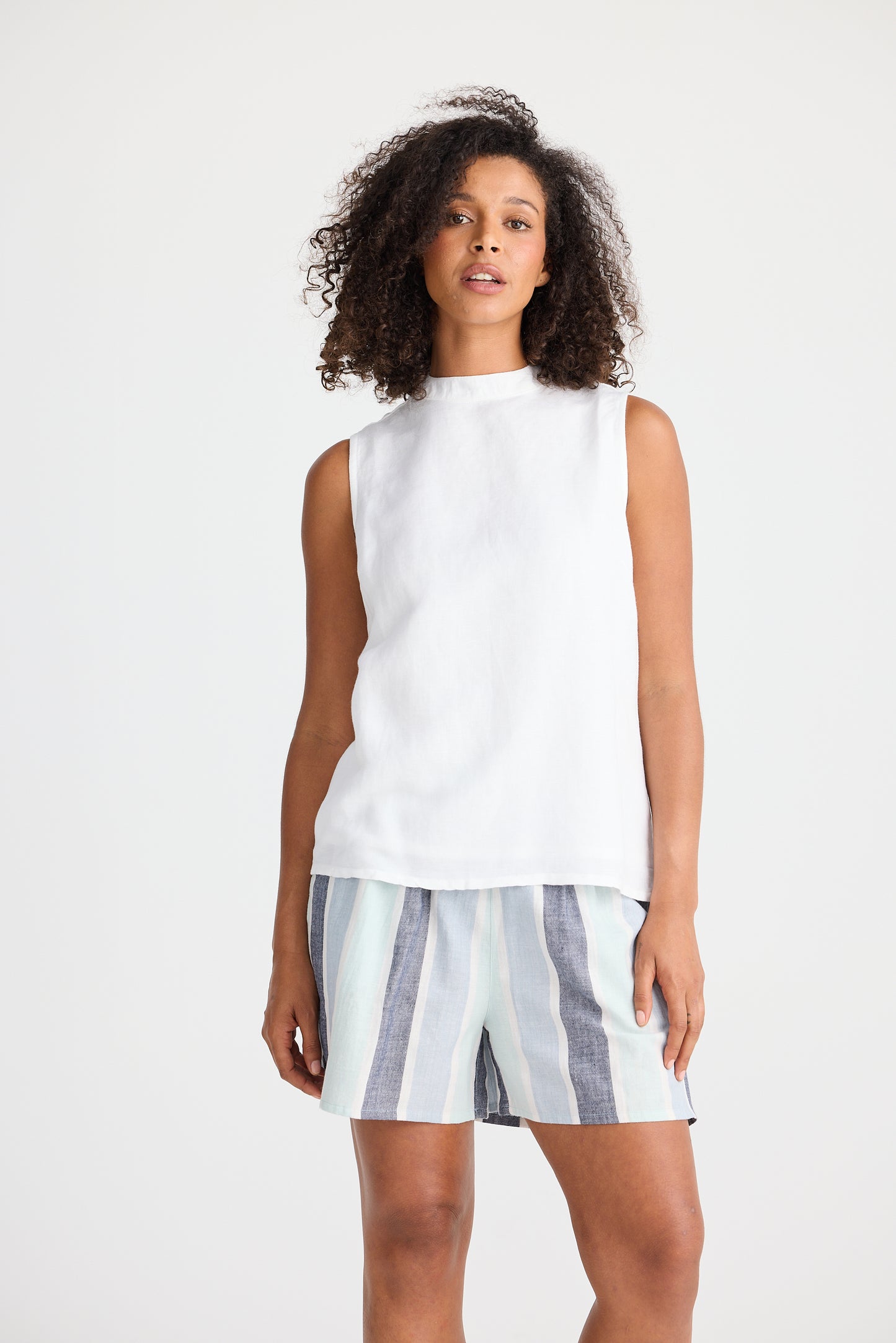 ADEL TOP LINEN BLEND