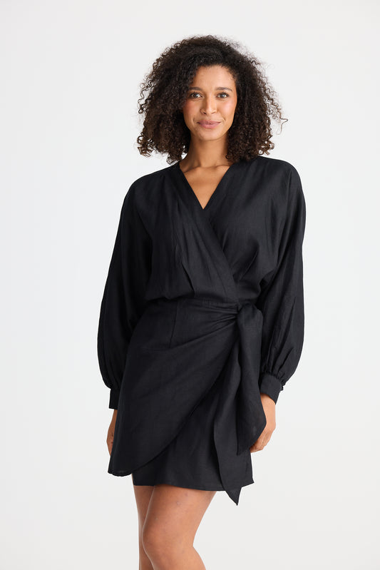 PORTO DRESS LINEN BLEND