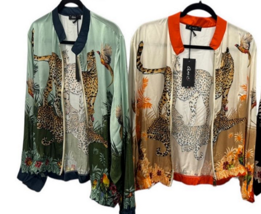 LEPOARD SILK JACKET
