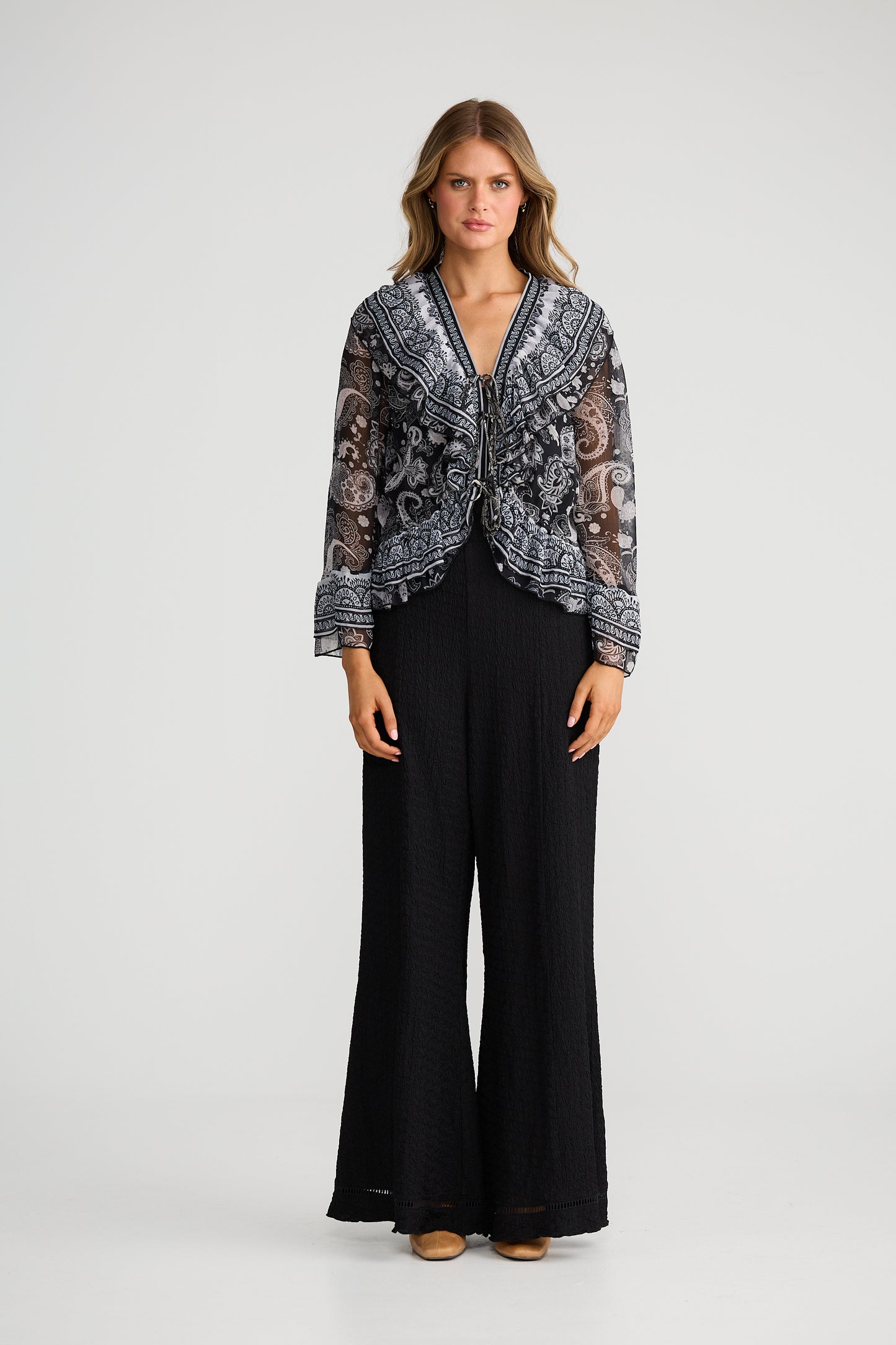 CARMEN FRILL TOP DESTINY