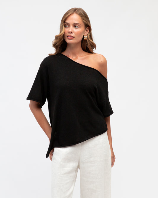 BOUCLE KNIT TOP