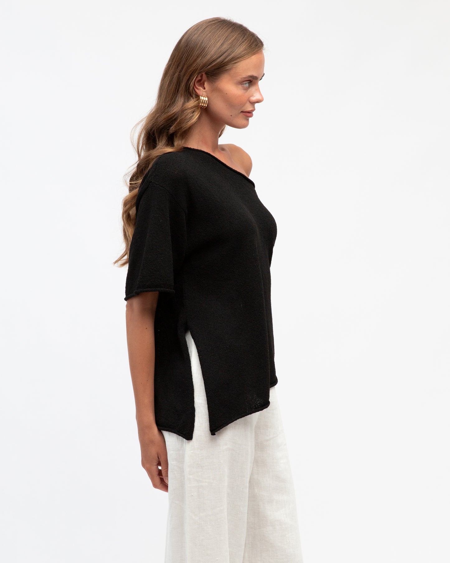 BOUCLE KNIT TOP