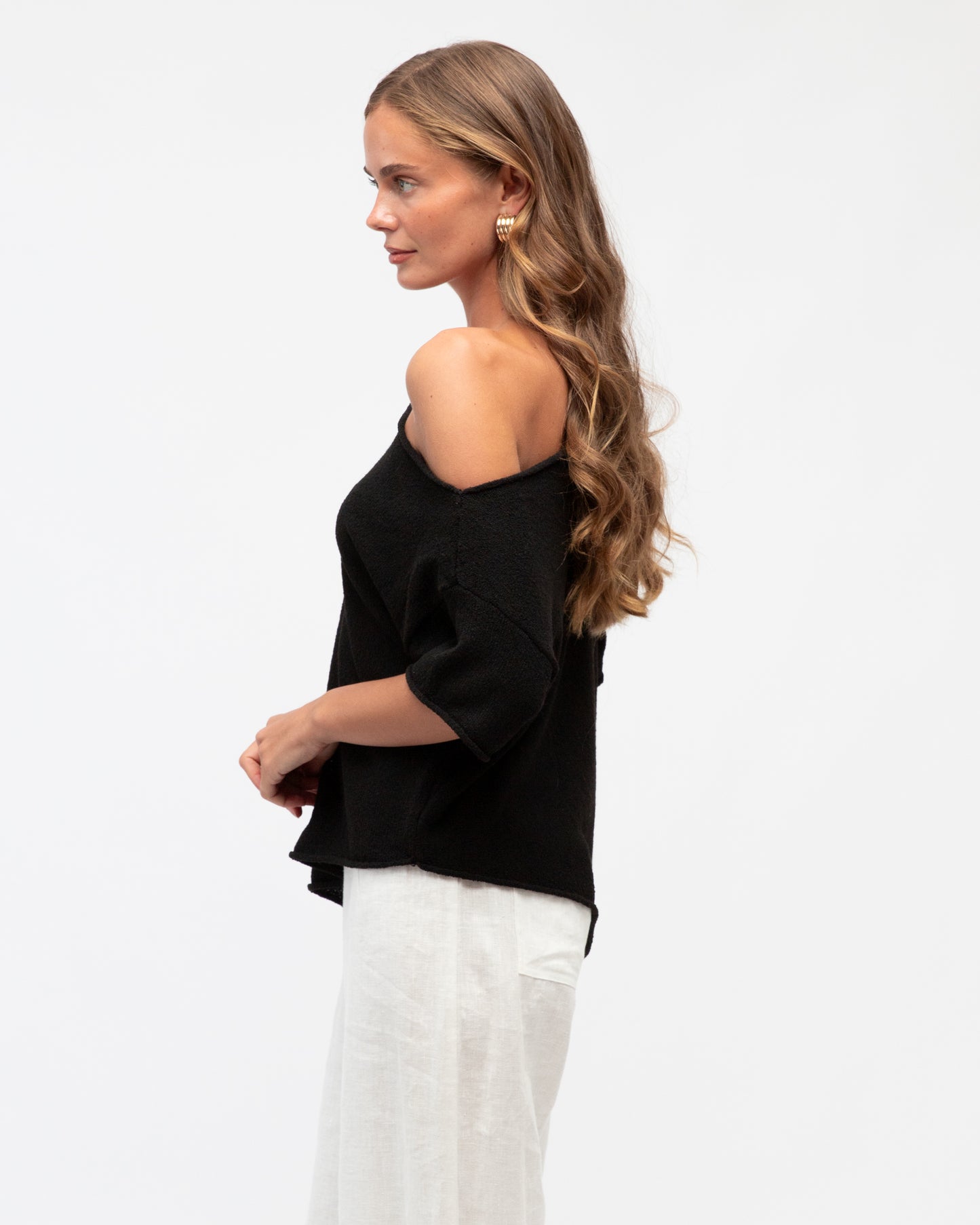 BOUCLE KNIT TOP