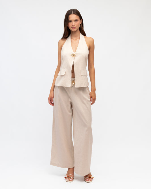 STATEMENT BUTTON VEST