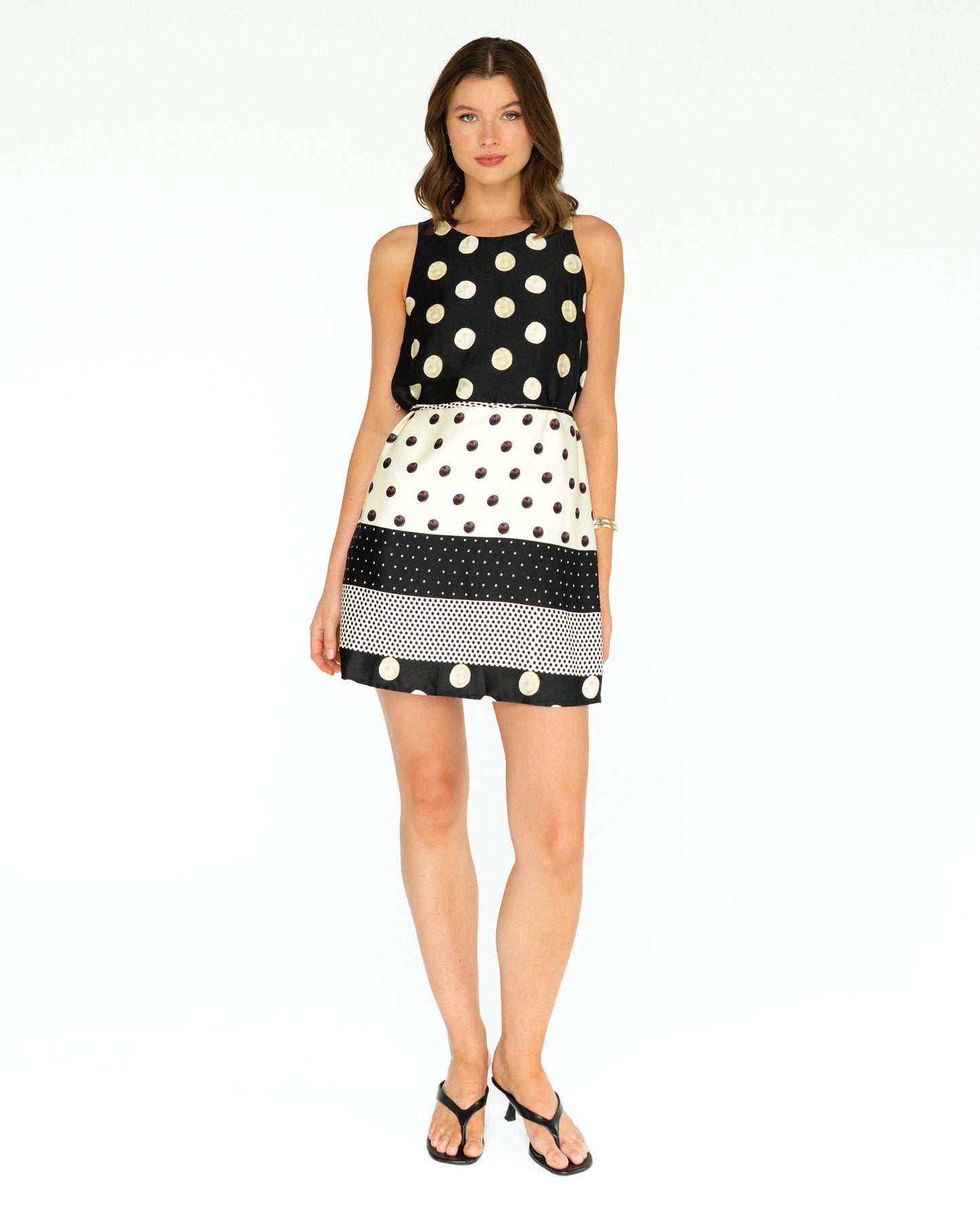 spot panel mini dresss
