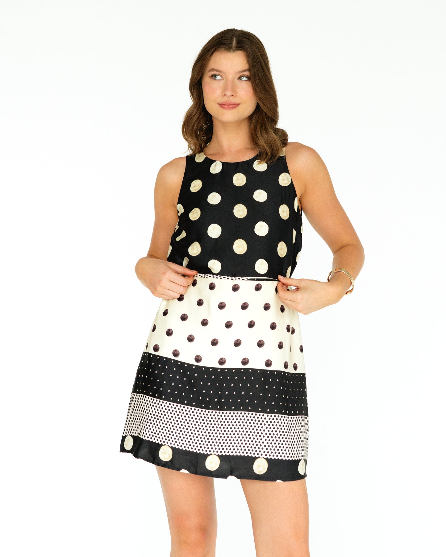 spot panel mini dresss