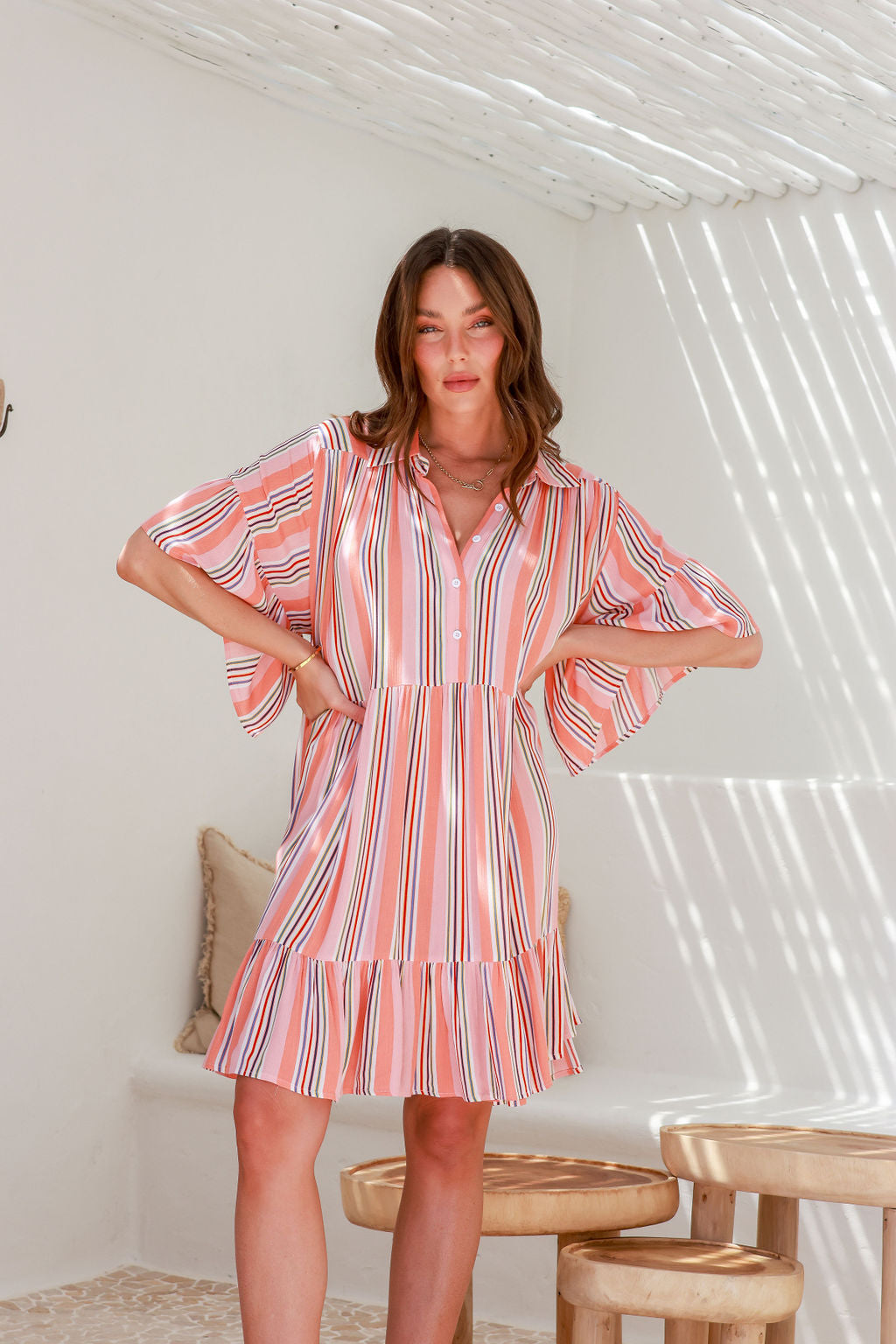 CAPRIA SUMMER STRIPE DRESS