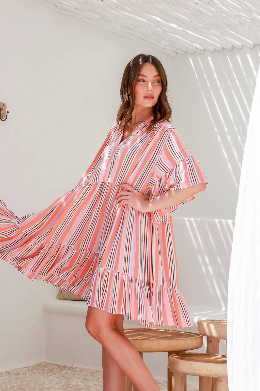 CAPRIA SUMMER STRIPE DRESS