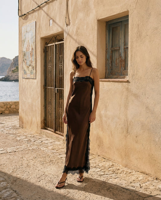 knee length dresses for ladies Studio Dress in Salt or Khaki by eb&ive - Kindred Spirit