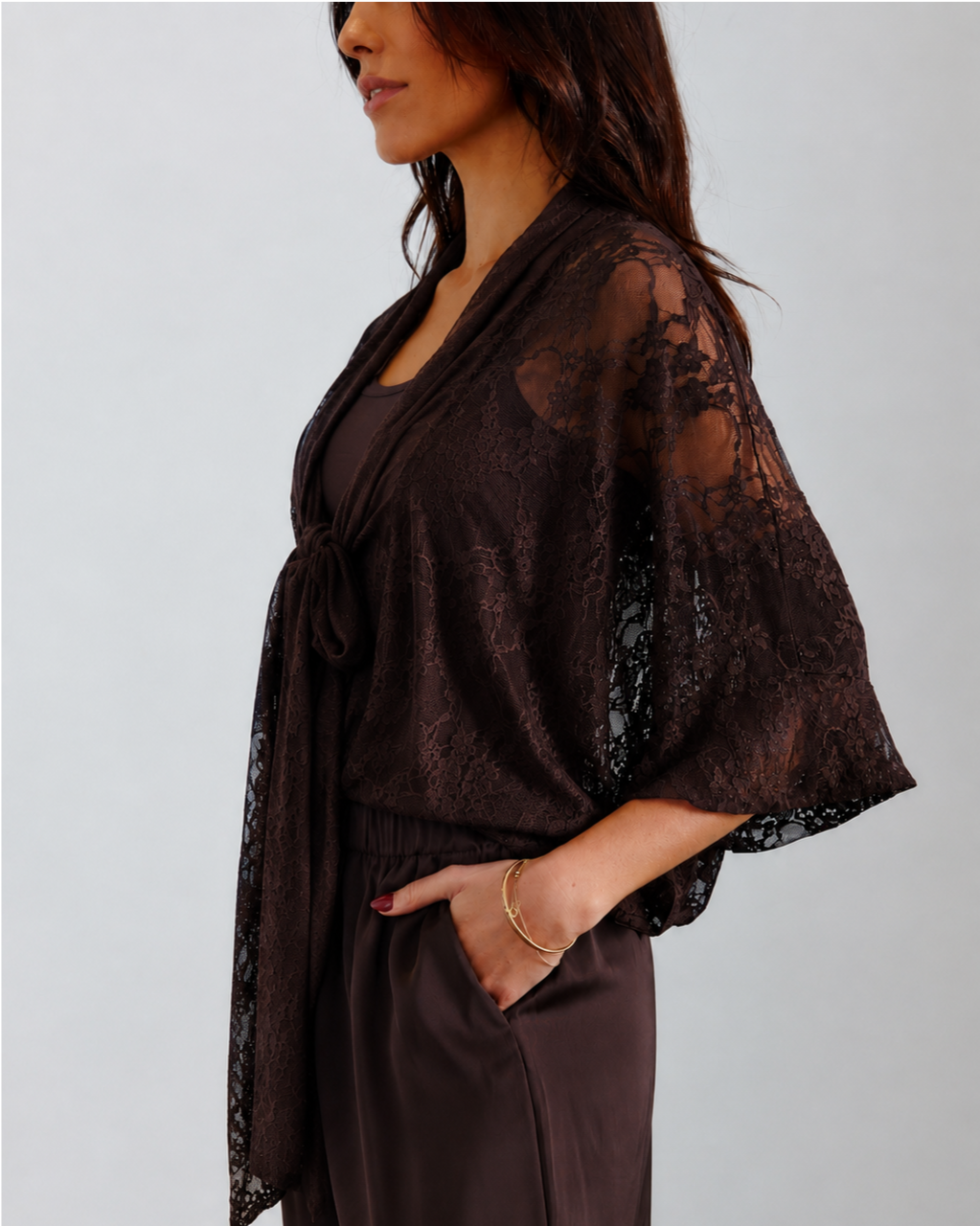REV LACE TOP 2 WAY BLACK